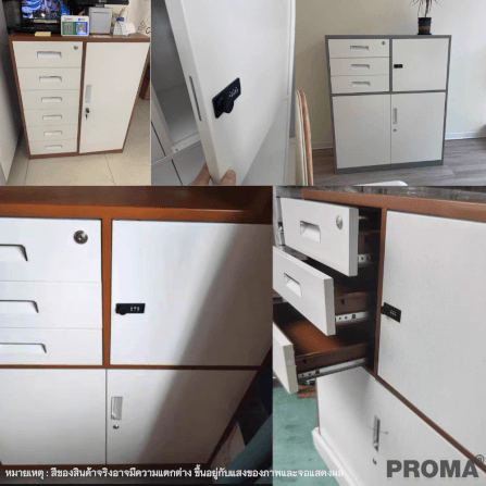 [PRE-ORDER] ตู้เก็บเอกสารสำนักงาน อเนกประสงค์ PROMA-OF09-D สีดำ_5